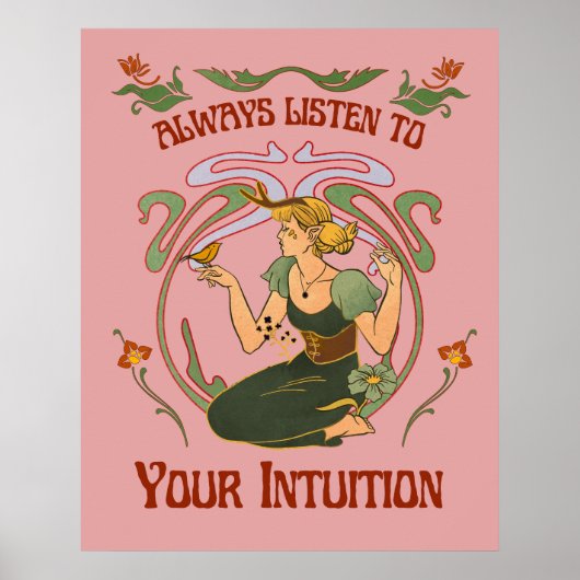 Toujours écouter votre affiche fantaisiste d'intui (Devant)