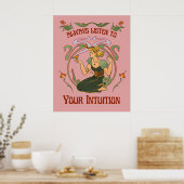 Toujours écouter votre affiche fantaisiste d'intui (Cuisine)