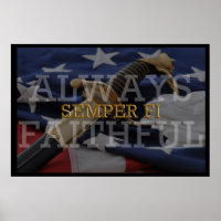 Toujours fidèle - Affiche Semper Fi