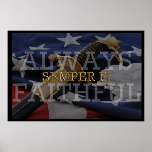 Toujours fidèle - Affiche Semper Fi (Devant)