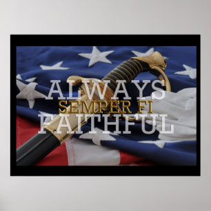 Toujours fidèle - Affiche Semper Fi