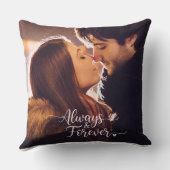 Toujours & Forever Coussin de Lancer de Photo Pers (Verso)