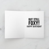 TOUJOURS FOXY ! BONNES CARTES D'ANNIVERSAIRE POUR  (Intérieur)