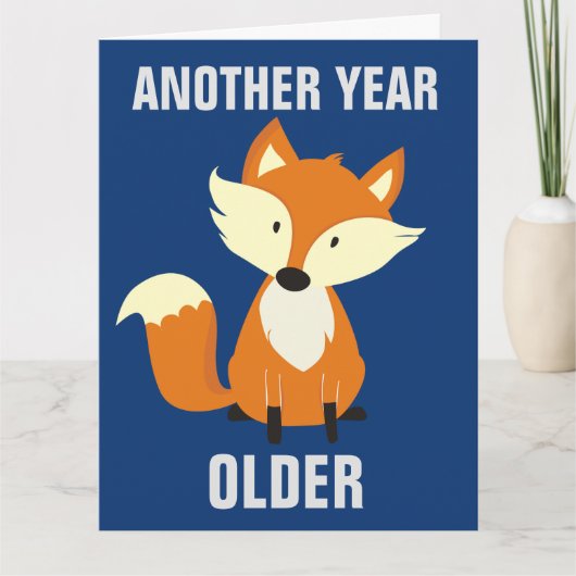 TOUJOURS FOXY ! FOX HEUREUSES CARTES D'ANNIVERSAIR (Devant)