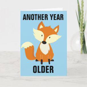 TOUJOURS FOXY ! FOX HEUREUSES CARTES D'ANNIVERSAIR