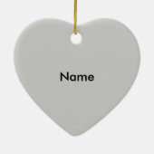 Toujours Jeune Coeur d'argent ornements personnali (Dos)