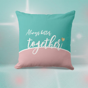 Toujours mieux ensemble Coussin décoratif Cœur d'o