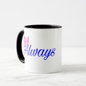 Toujours – Mug Minimaliste Romantique (Devant gauche)