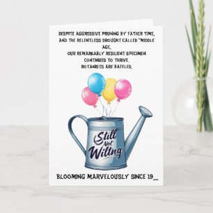 Toujours pas fané : Carte d'anniversaire humoristi
