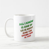 Toujours raison et toi drôle Mug (Gauche)
