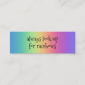 Toujours rechercher Rainbows Mini Cartes de visite (Devant)