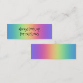 Toujours rechercher Rainbows Mini Cartes de visite (Devant / Derrière)