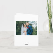 Toujours Reconnaissant Lettre Main Vertical Merci (Dos)