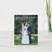 Toujours Reconnaissant Lettre Main Vertical Merci (Devant)