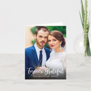 Toujours Reconnaissant Mignon Mariage Merci Photo