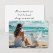 Toujours se souvenir Pet Perdre Dog Bond Carte de (Devant / Derrière)