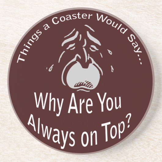 Toujours sur le Dessous de verre foncé supérieur (Devant)