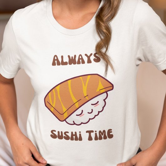 Toujours Sushi Time Kawaii Sushi T-Shirt