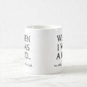 Toujours un enfant Mug drôle (Centre)
