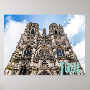 Toul St. Etienne Cathedral Frankrijk gift Poster