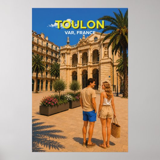 Toulon Opera – Vintage Reisposter Poster (Voorkant)