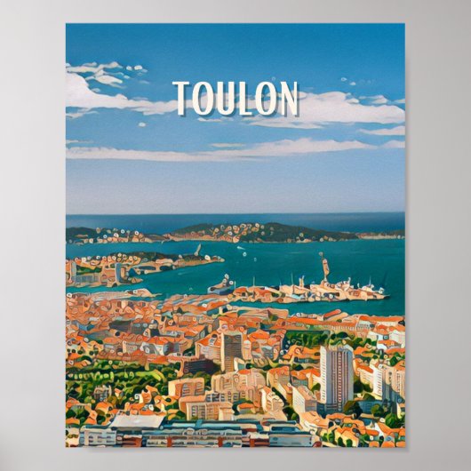 Toulon Photo Vintage Poster (Voorkant)