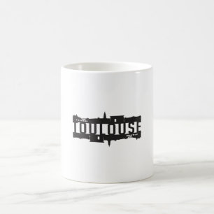 Toulouse City Skyline Cityscape Travel Grappig cad Koffiemok