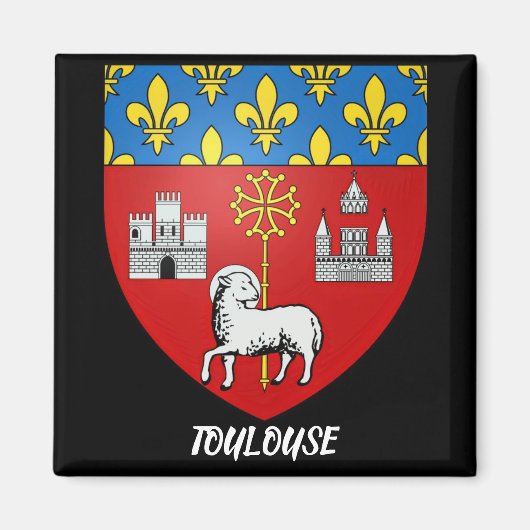 Toulouse France Kitchen Magnet Magneet (Voorkant)