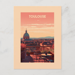 Toulouse - Frankrijk - illustraties Briefkaart