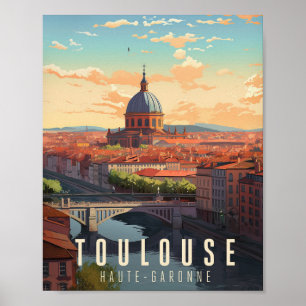 Toulouse - Frankrijk - illustraties Poster