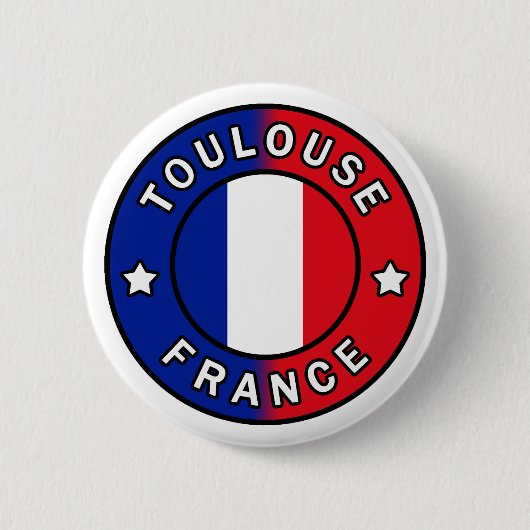 Toulouse Frankrijk Ronde Button 5,7 Cm (Voorkant)