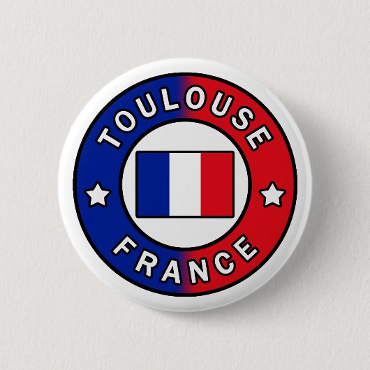 Toulouse Frankrijk Ronde Button 5,7 Cm (Voorkant)