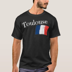 Toulouse Frankrijk Vlag Franse stad Toulouse T-shirt