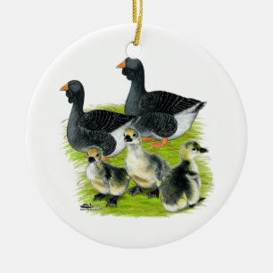 Toulouse Goose Keramisch Ornament