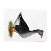 Toulouse Goose Tufted Magneet (Horizontaal)
