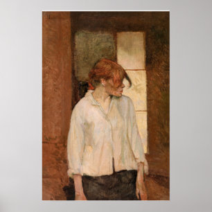 Toulouse-Lautrec - A Montrouge, Rosa La Rouge Poster