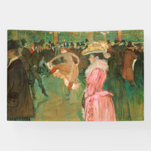 Toulouse-Lautrec - Bij de Rouge, De Dans Spandoek