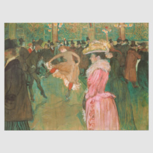 Toulouse-Lautrec - Bij de Rouge, De Dans Tissuepapier