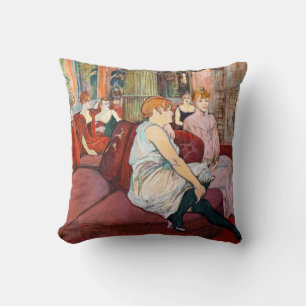 Toulouse-Lautrec - bij de Salon, de Mouliner Kussen