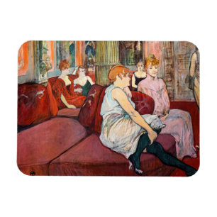 Toulouse-Lautrec - bij de Salon, de Mouliner Magneet