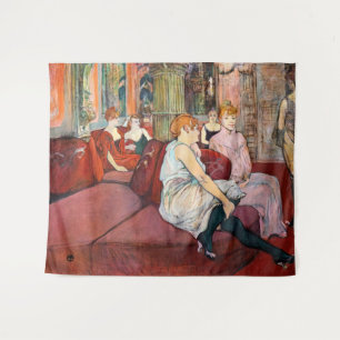 Toulouse-Lautrec - bij de Salon, de Mouliner Wandkleed