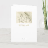 Toulouse Lautrec - Couple dansant, Carte Anniversa (Dos)