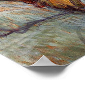 Toulouse-Lautrec dans un lit, affiche d'un baiser (Coin)