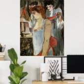 Toulouse-Lautrec - De Tattooed-vrouw Poster (Thuiskantoor)