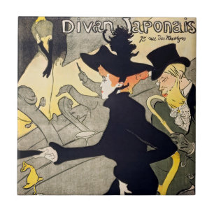 Toulouse-Lautrec - Divan Japonais Tegeltje