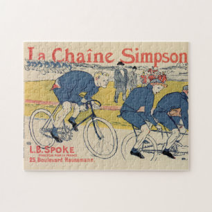 Toulouse-Lautrec  fietsen en fietsen Legpuzzel