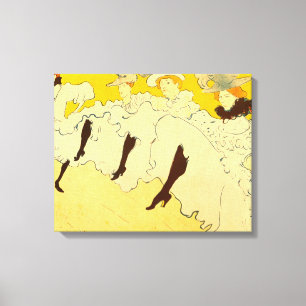 Toulouse Lautrec Gele Dansende Meisje Poster Canvas Afdruk
