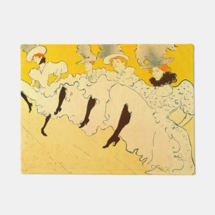 Toulouse Lautrec Gele Dansende Meisje Poster Deurmat