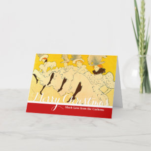 Toulouse Lautrec Gele Dansende Meisje Poster Feestdagen Kaart