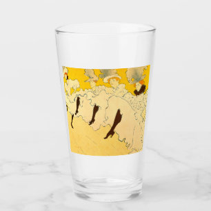 Toulouse Lautrec Gele Dansende Meisje Poster Glas